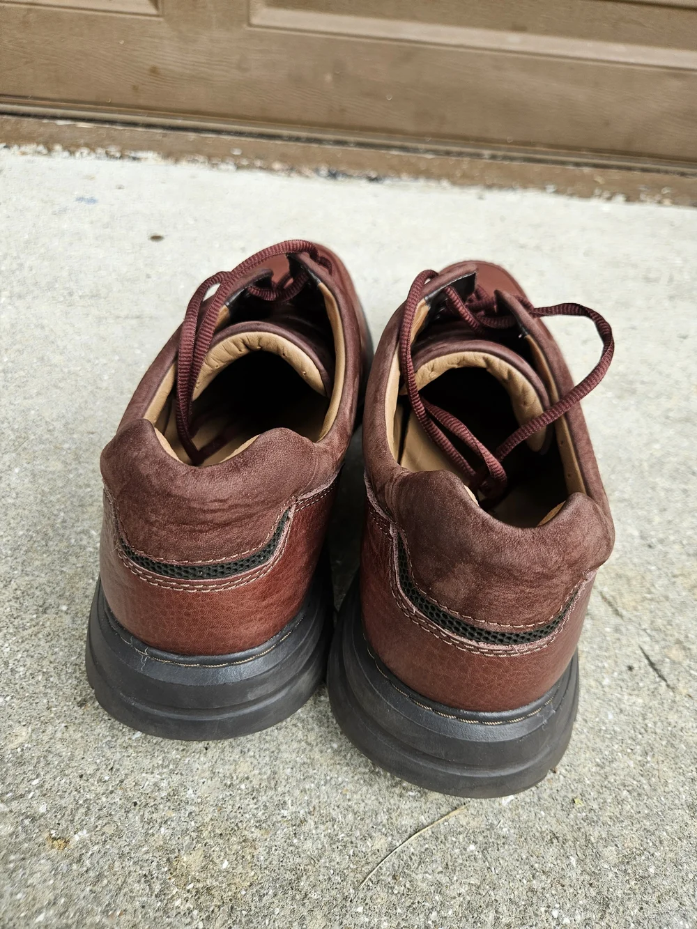 Clarks Unstructured Men's Brown Leather Lace Up Oxford Casual Shoes 11 M Used